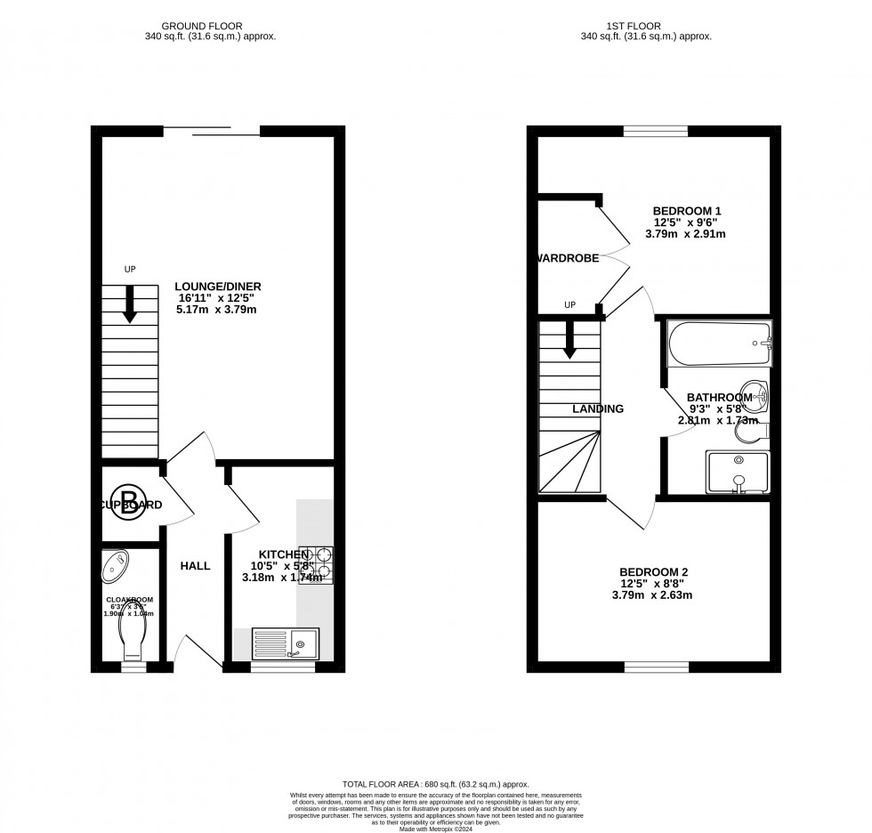 Floorplan for Jessica Crescent, Totton