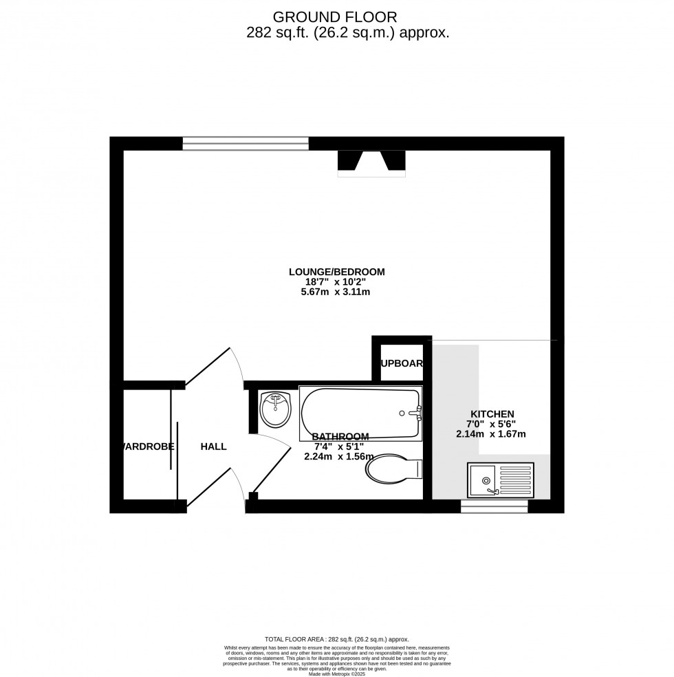 Floorplan for Elliot Close, Totton