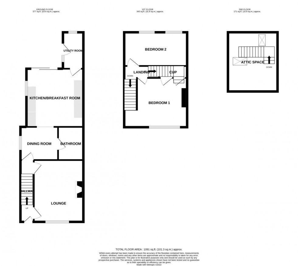 Floorplan for Sylvia Crescent, Totton