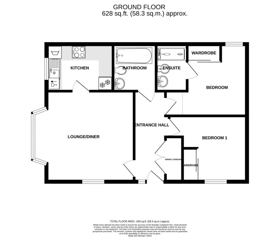 Floorplan for The Mallards, Totton