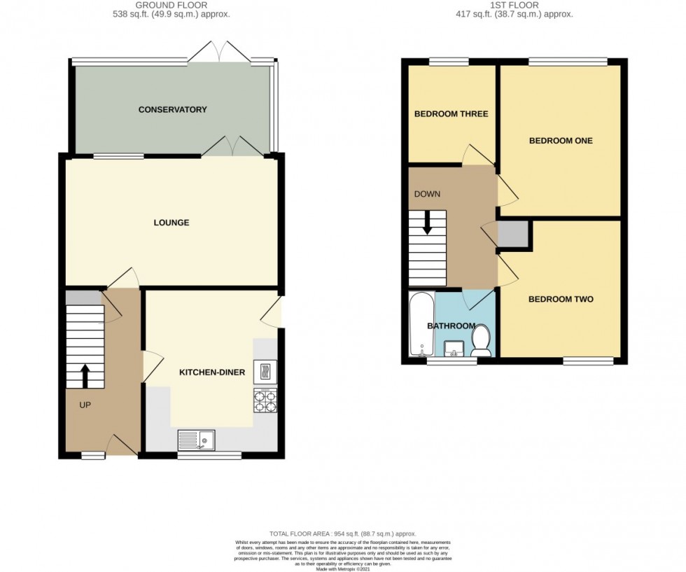 Floorplan for Beechdale Walk, Calmore