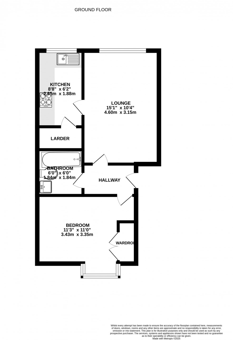 Floorplan for Brunel Road, Redbridge