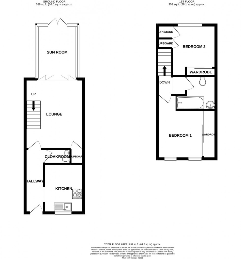 Floorplan for Jacobs Walk, Totton