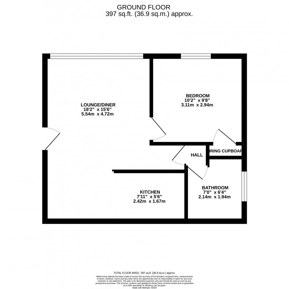 Floorplan for Waterside, Hythe