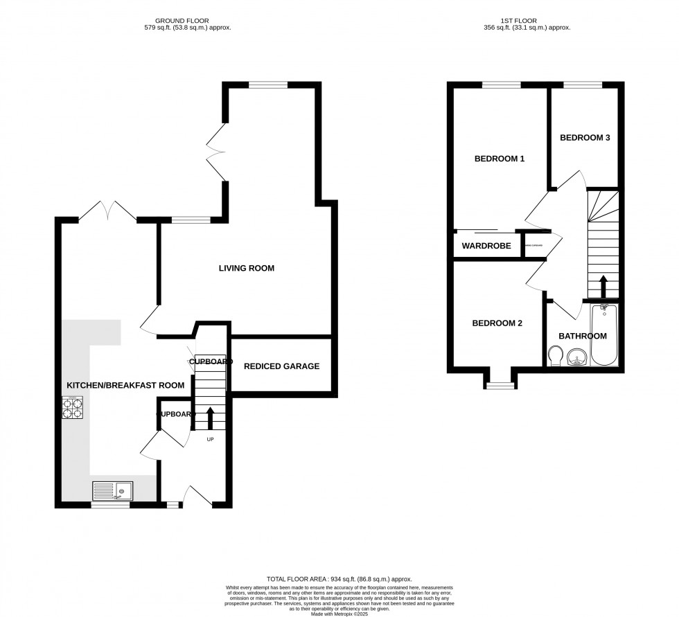 Floorplan for Pentridge Way, Ashurst Bridge