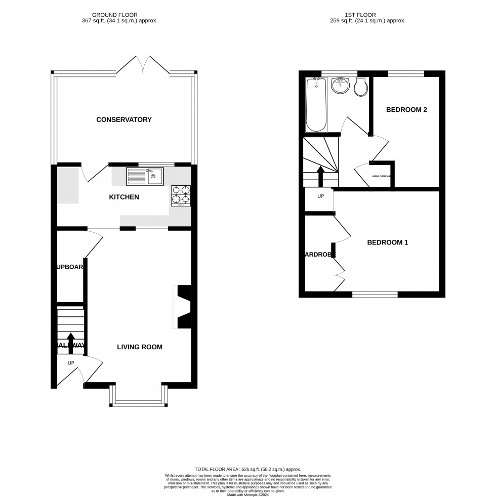 Floorplan for Nightingale Drive, Totton