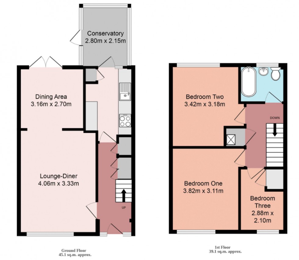 Floorplan for Birchglade, Calmore