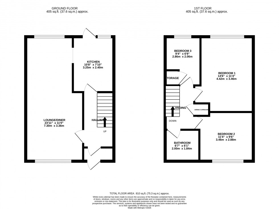 Floorplan for The Croft, Totton