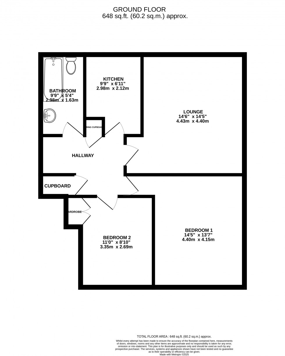 Floorplan for Coppice Road, Calmore